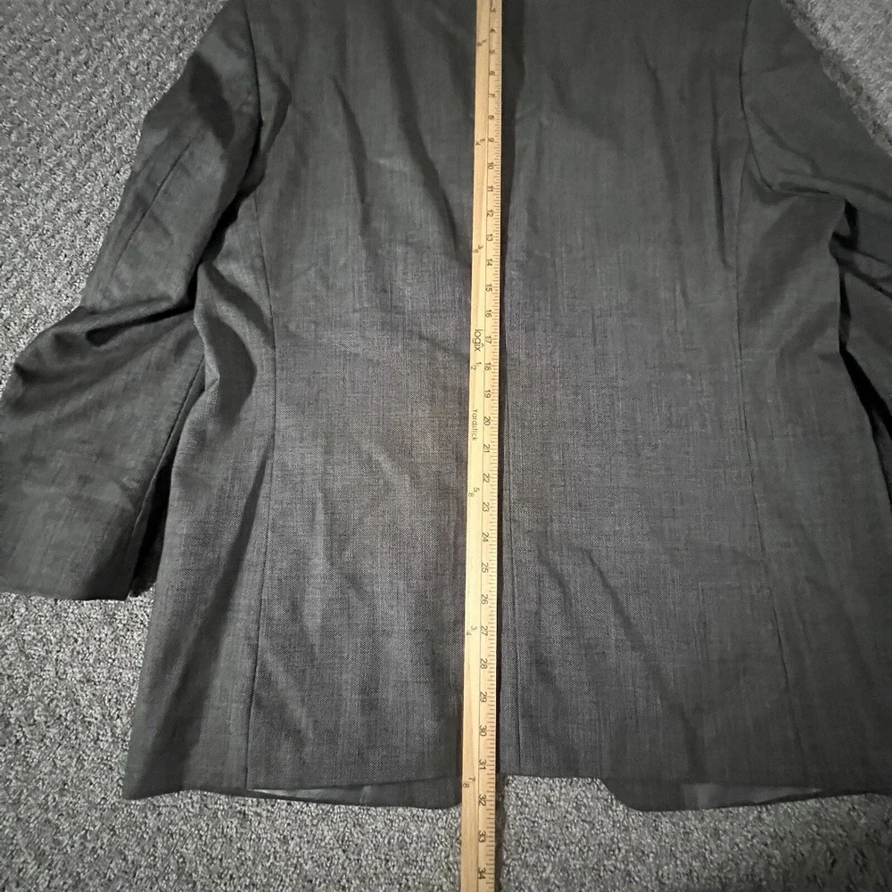 Ralph Lauren Sport Coat Mens‎ 46R Charcoal Grey 3-Button Wool Blazer Canada Made